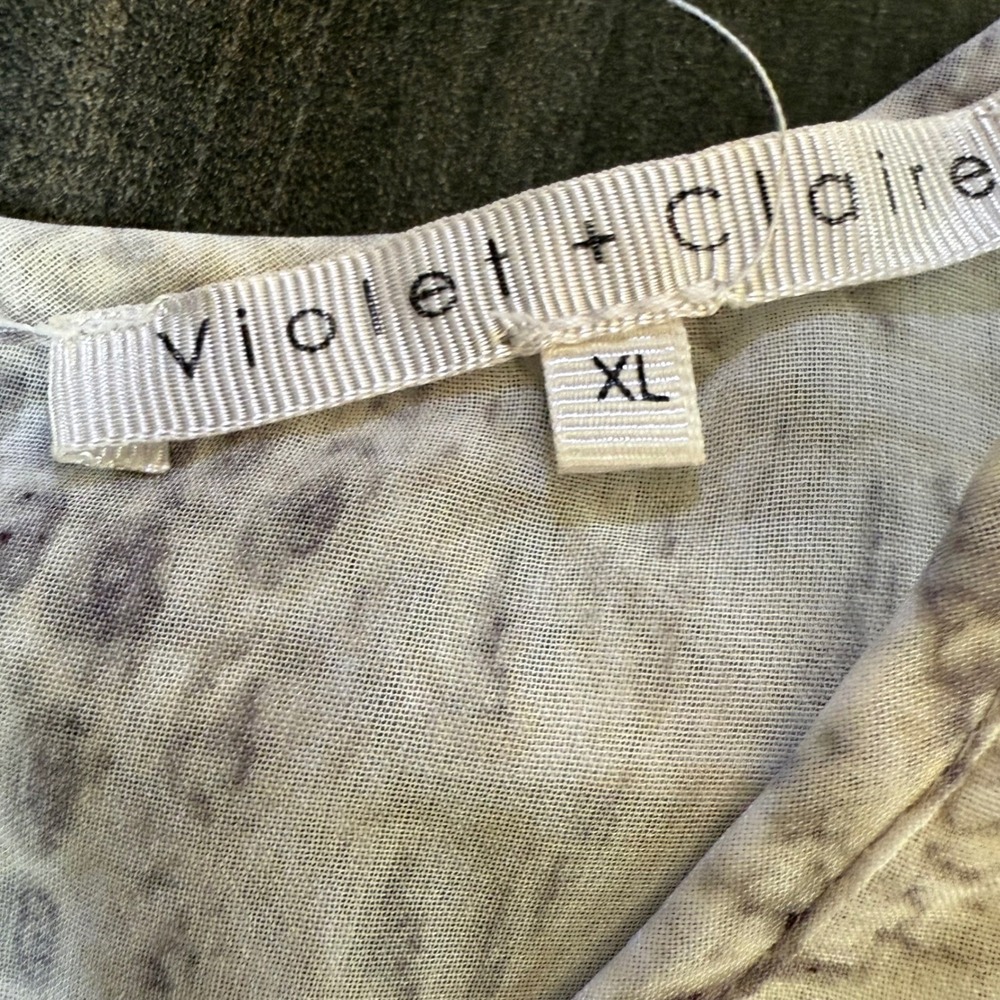 Violet + Claire‎ Sleeveless Top - Mock Croc Print - Layered - XL - Picture 3 of 3